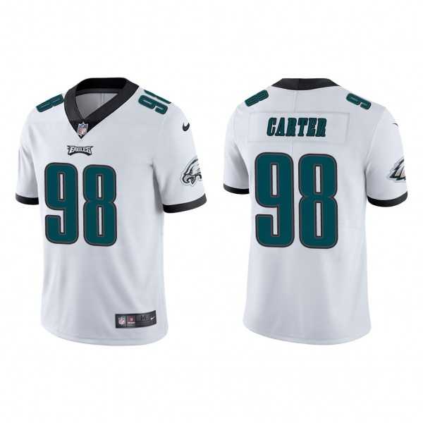 Men & Women & Youth Philadelphia Eagles #98 Jalen Carter White Vapor Untouchable Limited Stitched Jersey->pittsburgh steelers->NFL Jersey